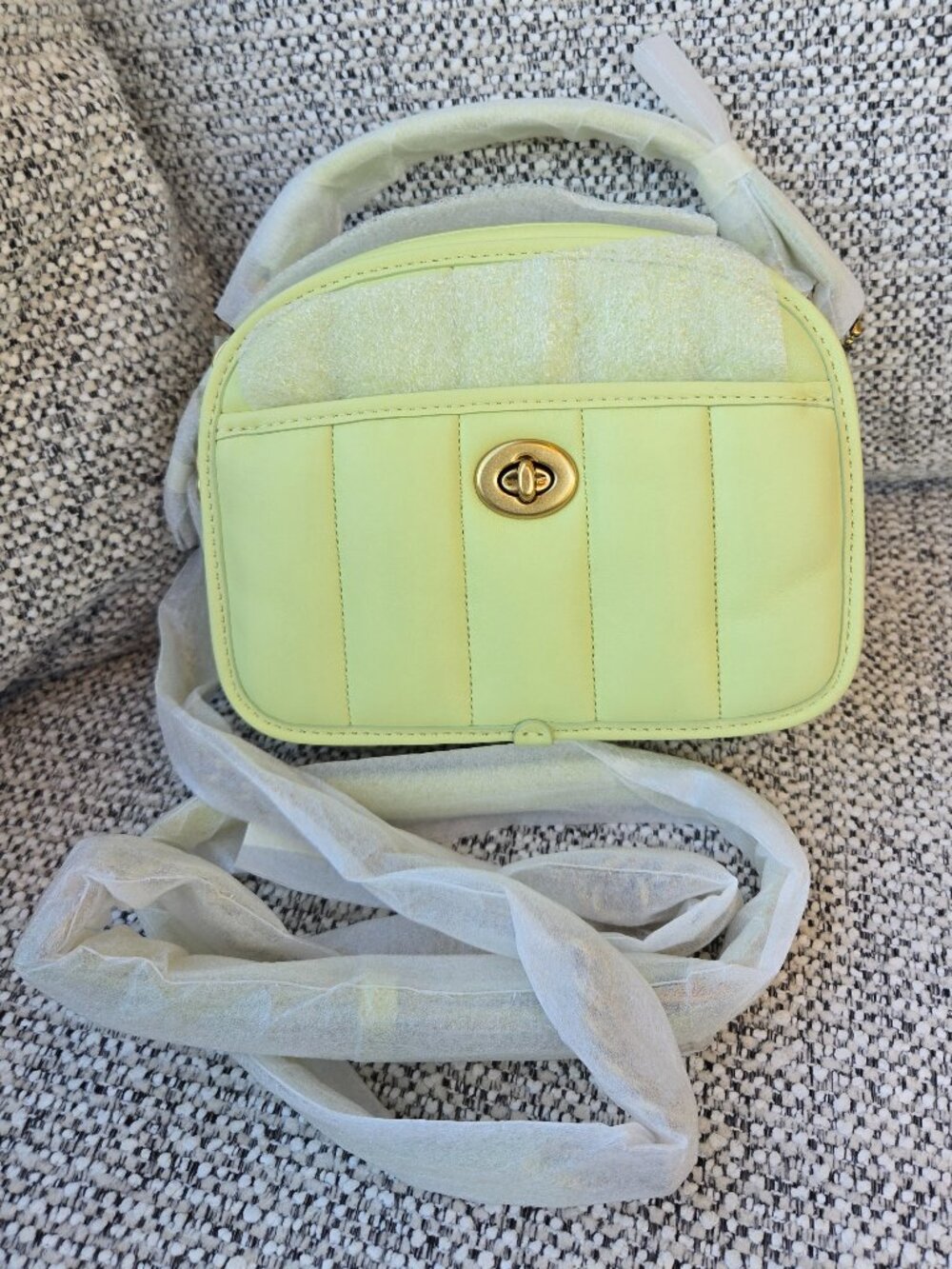 Coach Lunchbox Top Handle with Quilting